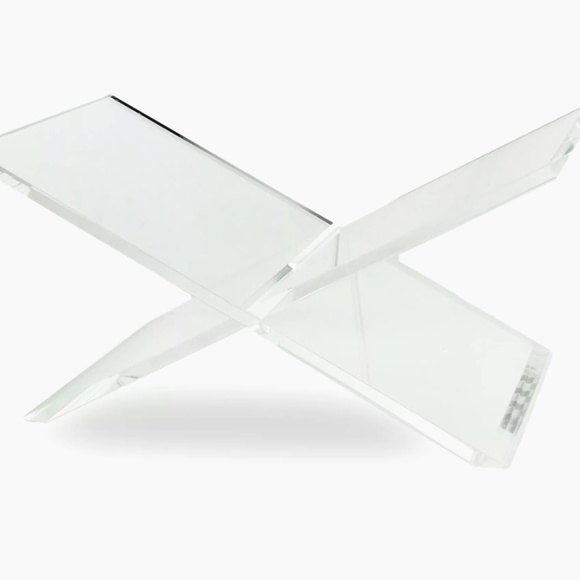 Clear Acrylic Book Holder 2 Piece Reading Stand Brand New - Picture 1 of 3